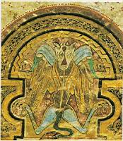 Folio 004r, detail d'un canon montrant le lion de St Marc